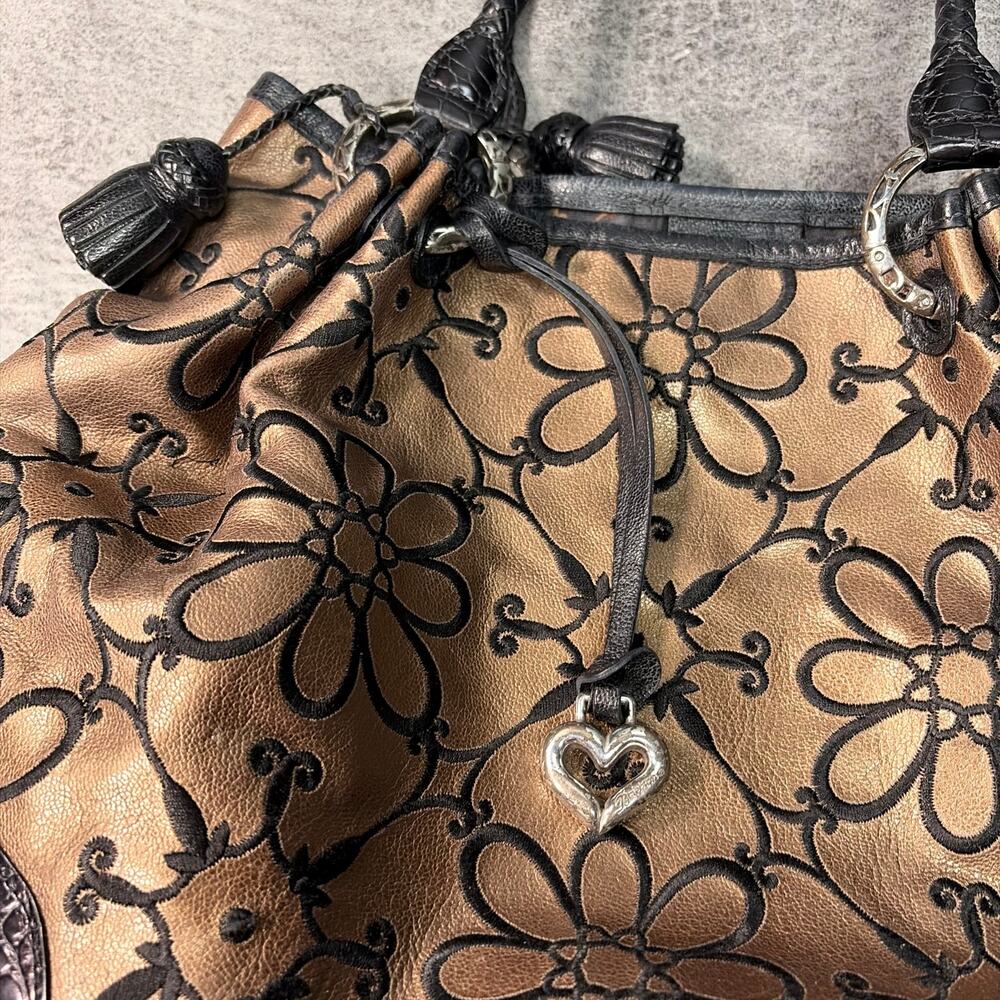 Brighton Bronze Vintage Floral Shoulder Bag - Picture 2 of 7